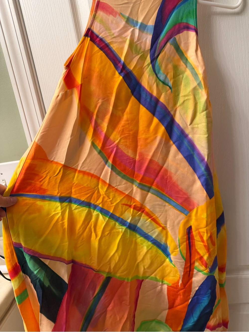FARM Rio Multi-Color Abstract High-Neck Maxi Dress - Picture 5 of 13